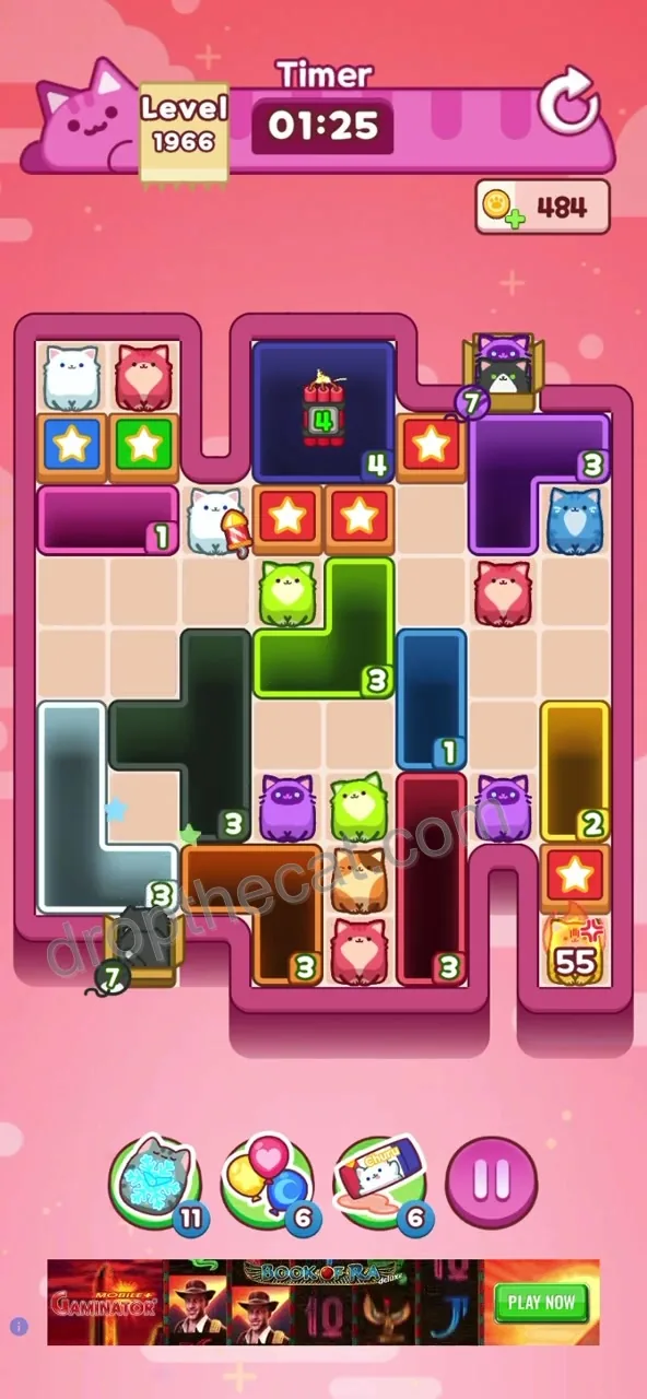 Drop The Cat Level 1966 step 2