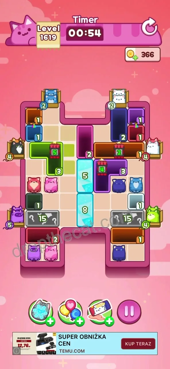 Drop The Cat Level 1619 step 2