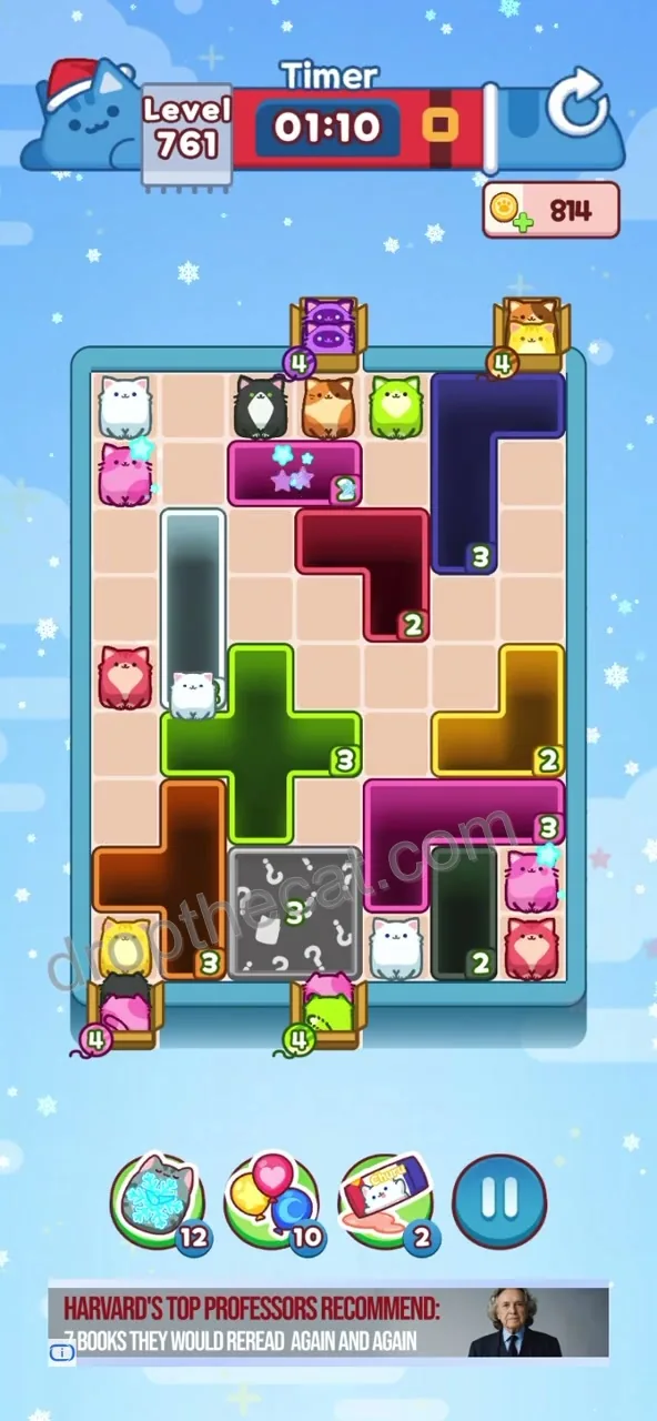 Drop The Cat Level 761 step 1