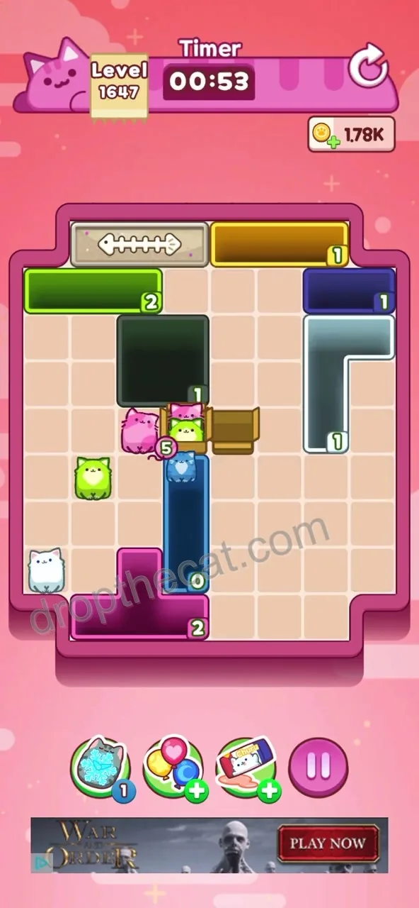 Drop The Cat Level 1647 step 3