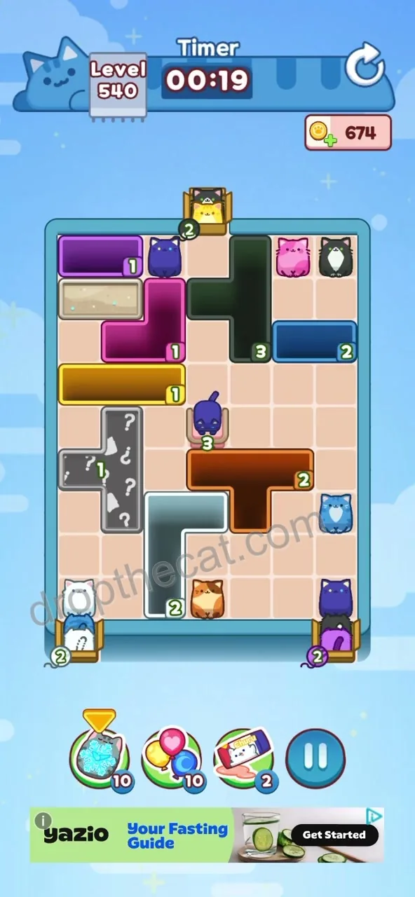 Drop The Cat Level 540 step 3