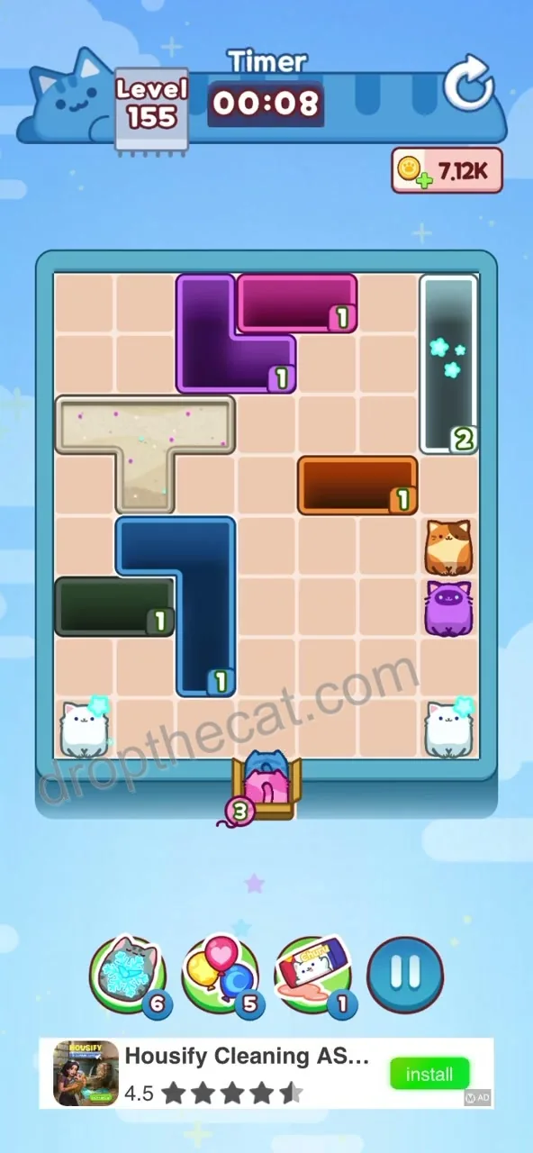 Drop The Cat Level 155 step 4