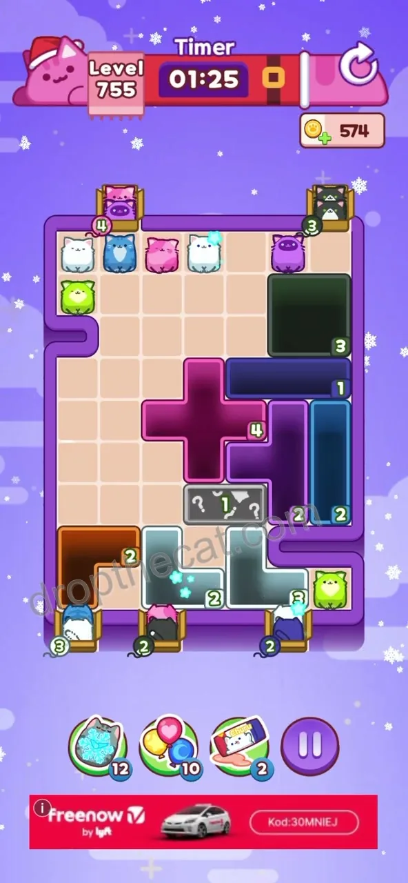 Drop The Cat Level 755 step 2