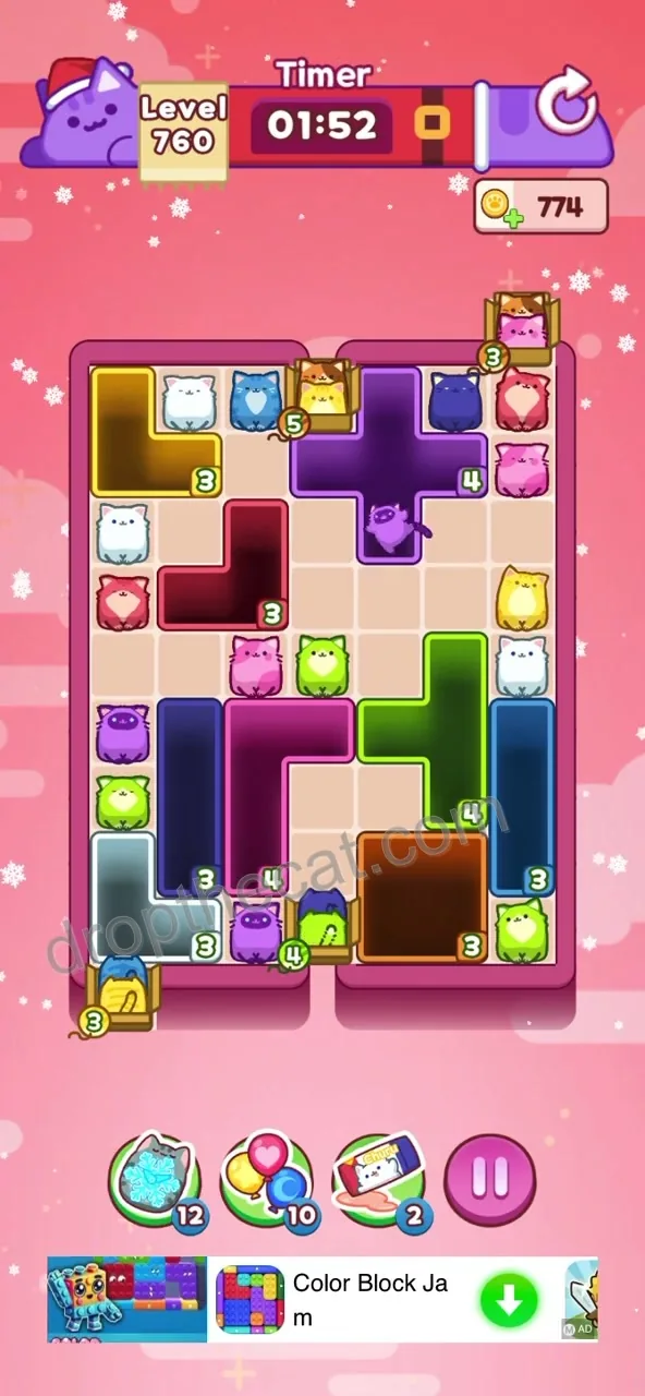 Drop The Cat Level 760 step 1