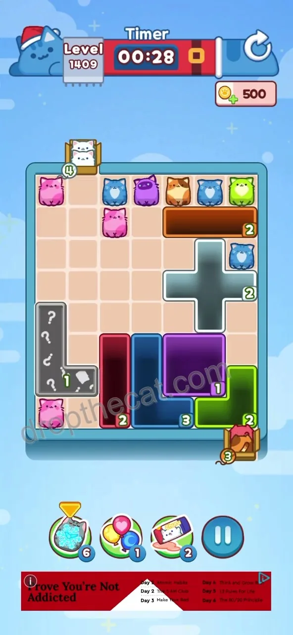 Drop The Cat Level 1409 step 3