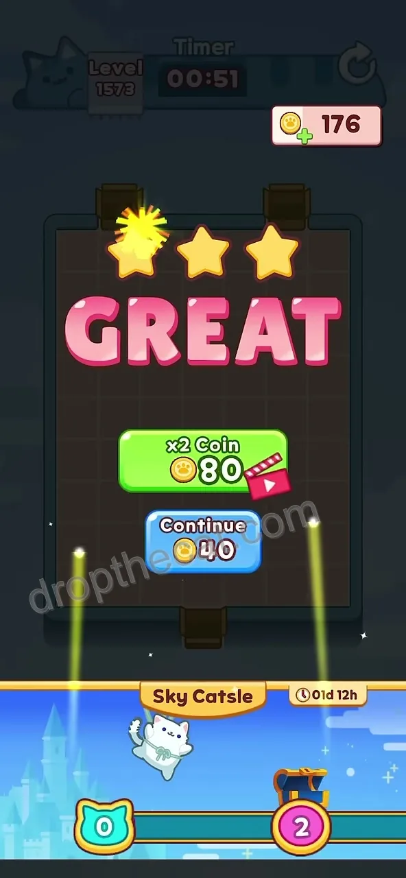 Drop The Cat Level 1573 step 3
