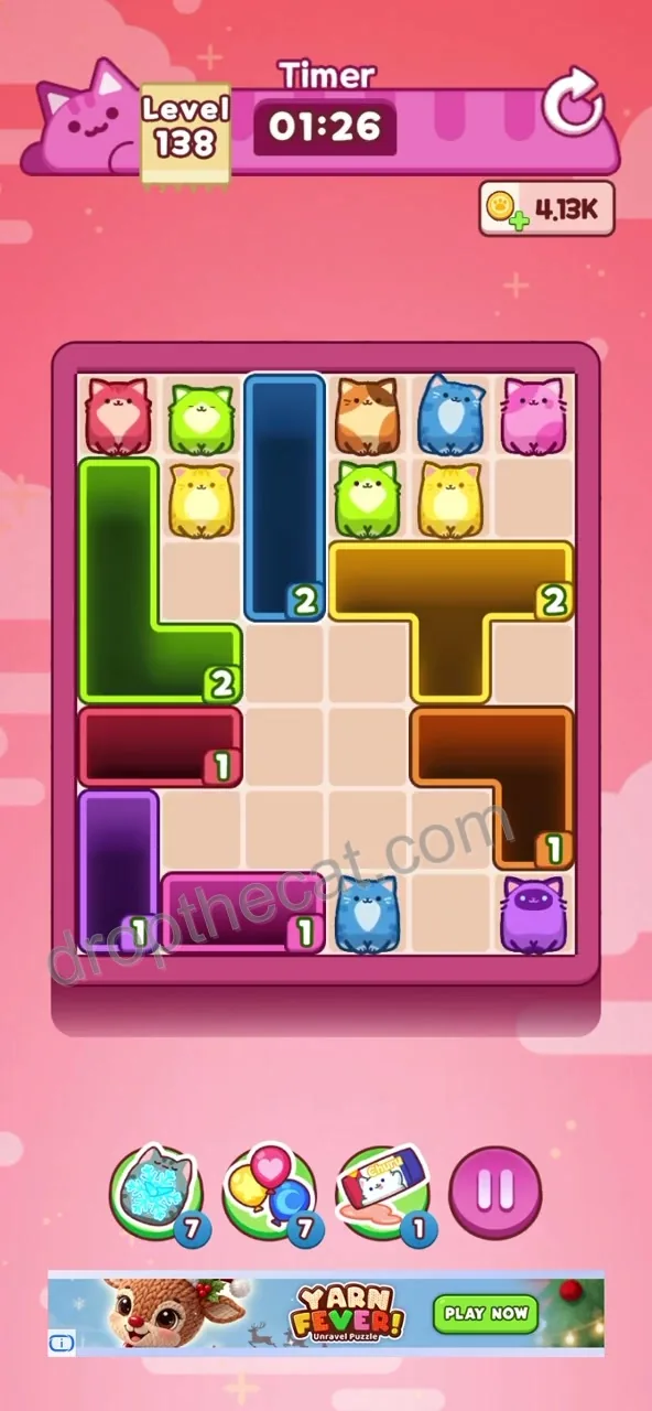 Drop The Cat Level 138 step 3
