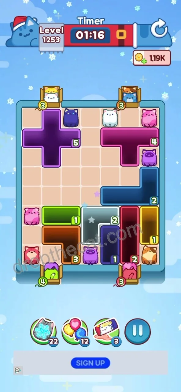 Drop The Cat Level 1253 step 3