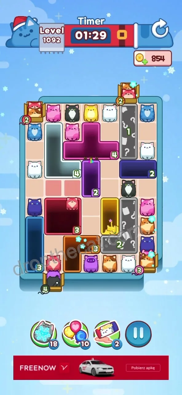 Drop The Cat Level 1092 step 1