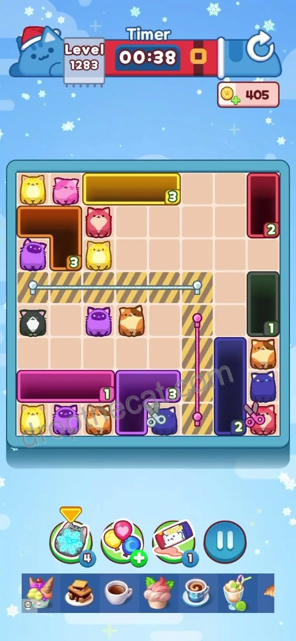 Drop The Cat Level 1283 step 2