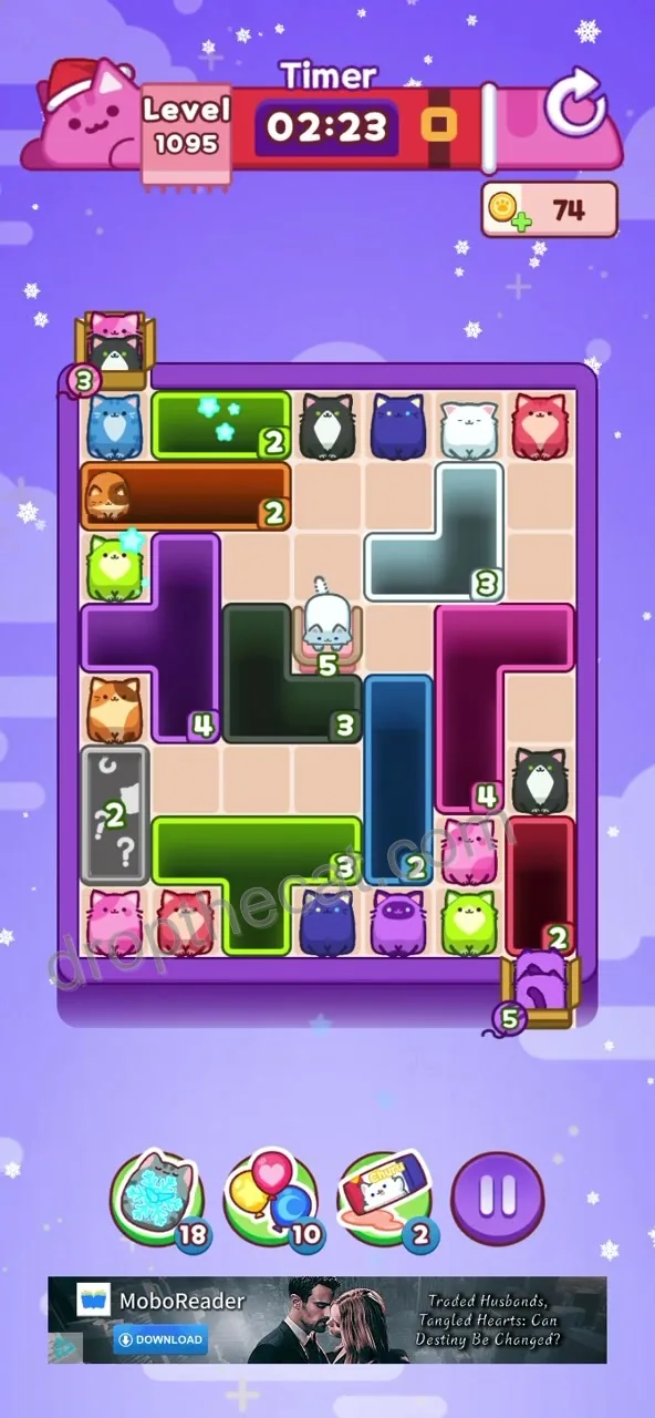 Drop The Cat Level 1095 step 1