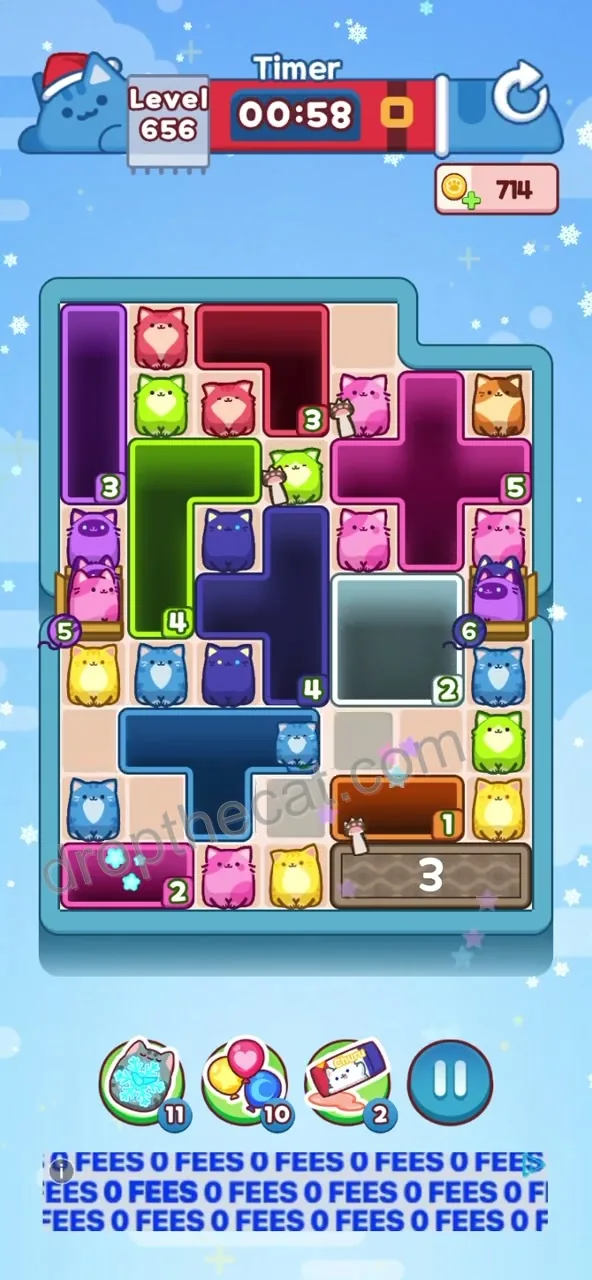Drop The Cat Level 656 step 1