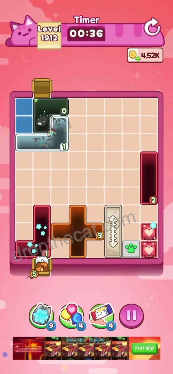 Drop The Cat Level 1912 step 3