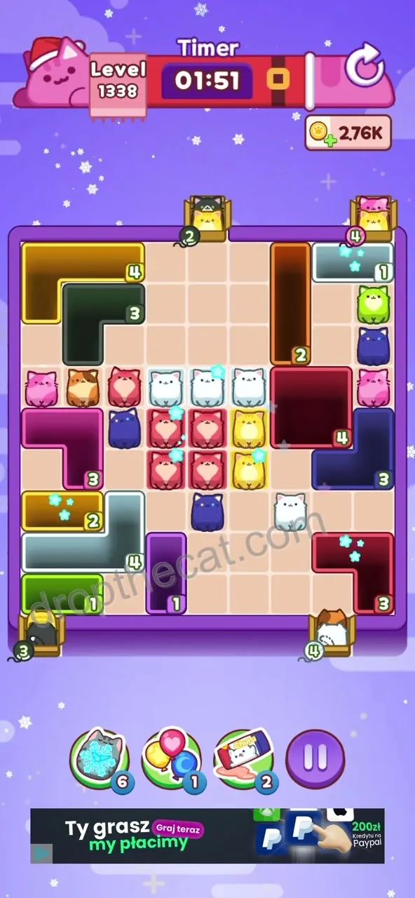 Drop The Cat Level 1338 step 2