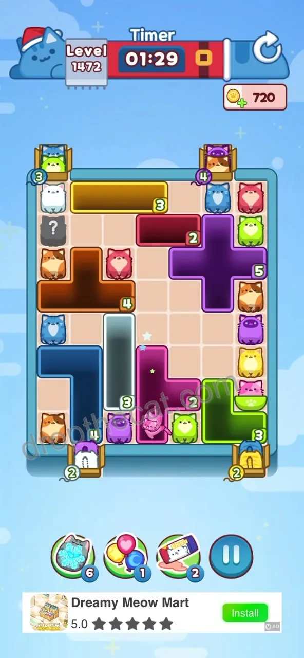 Drop The Cat Level 1472