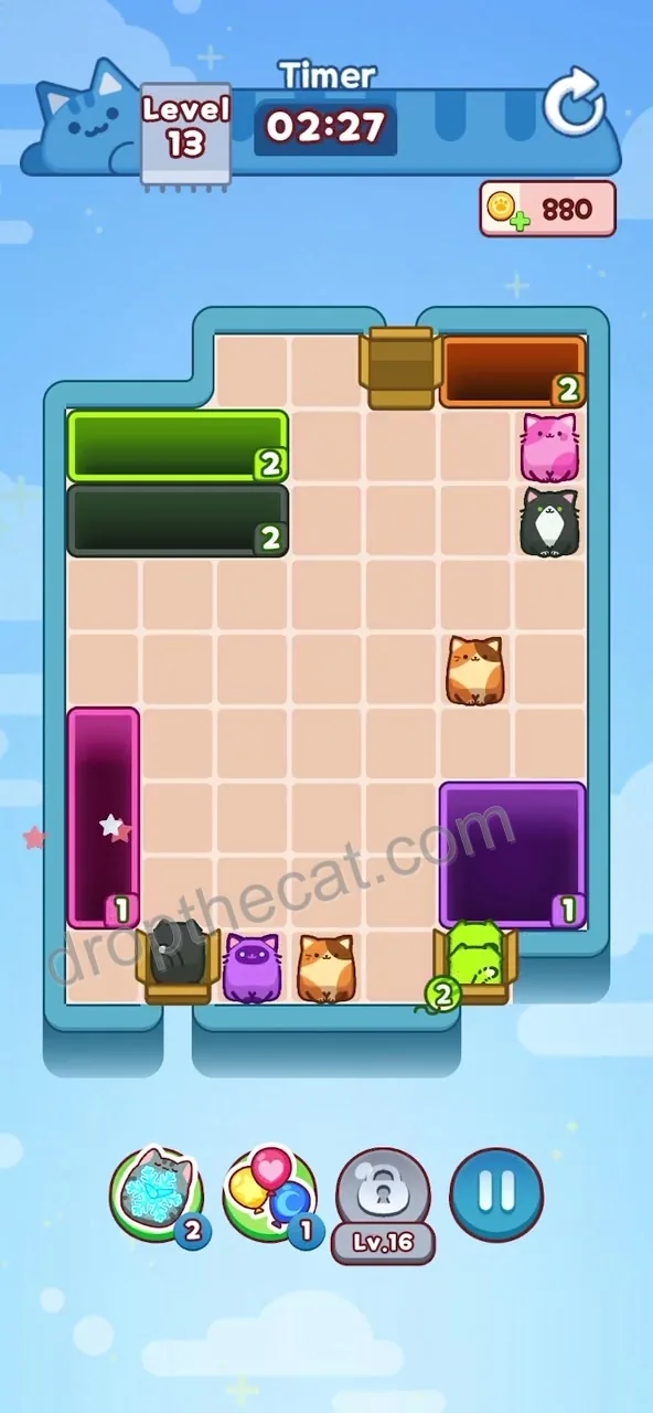 Drop The Cat Level 13 step 4
