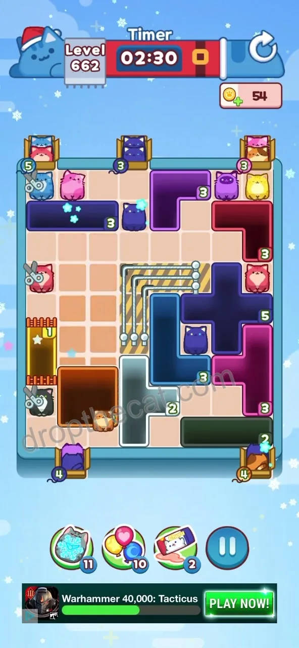 Drop The Cat Level 662 step 1