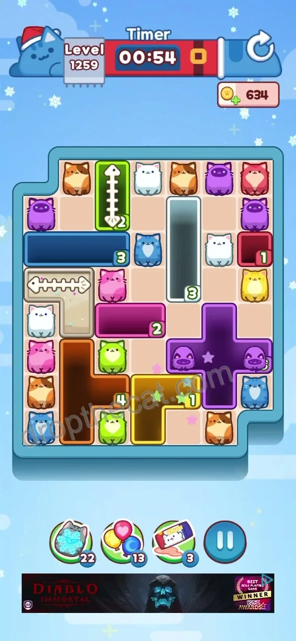 Drop The Cat Level 1259