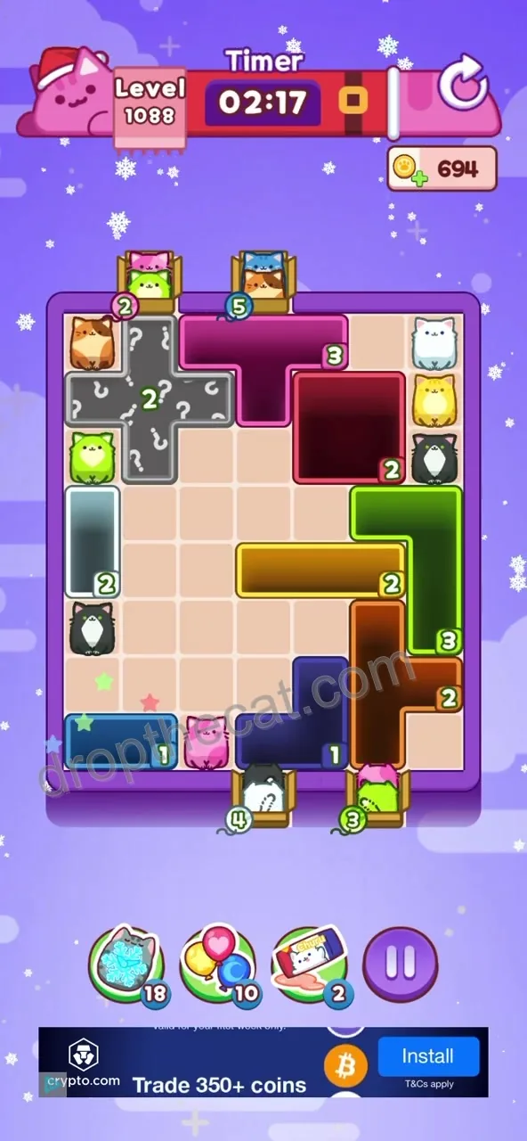 Drop The Cat Level 1088 step 2