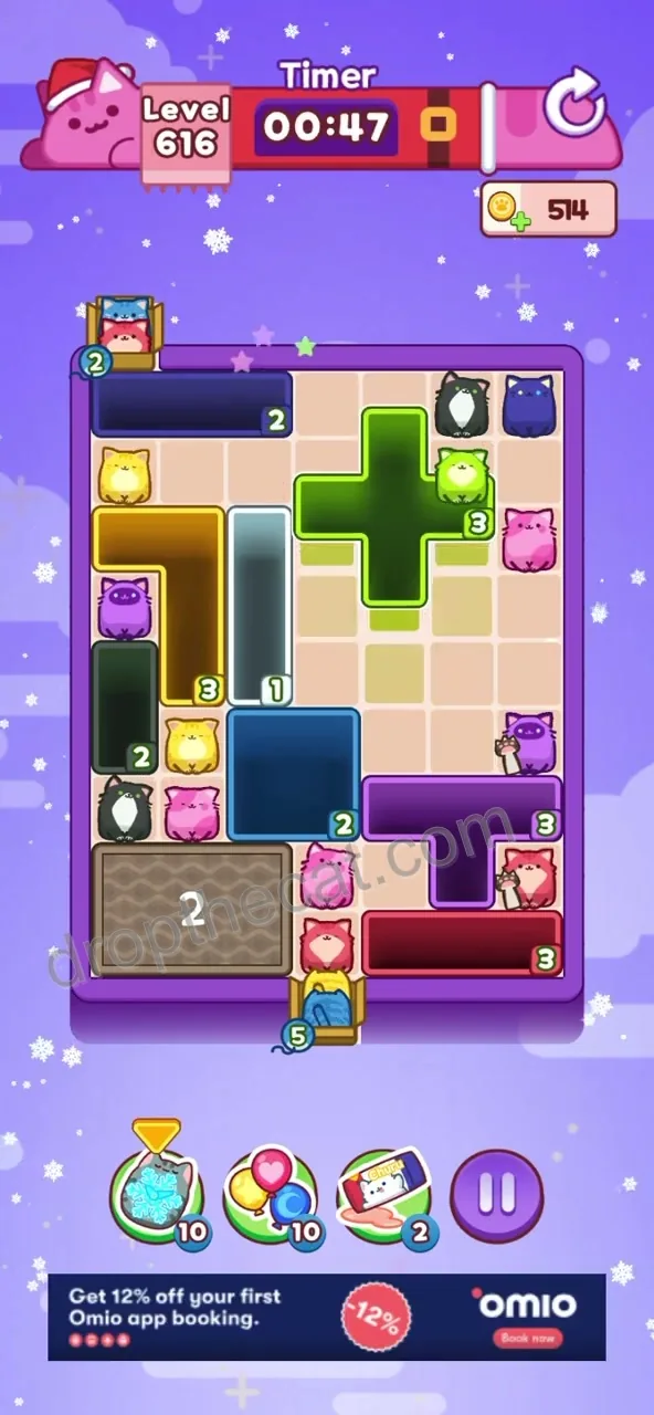 Drop The Cat Level 616 step 1