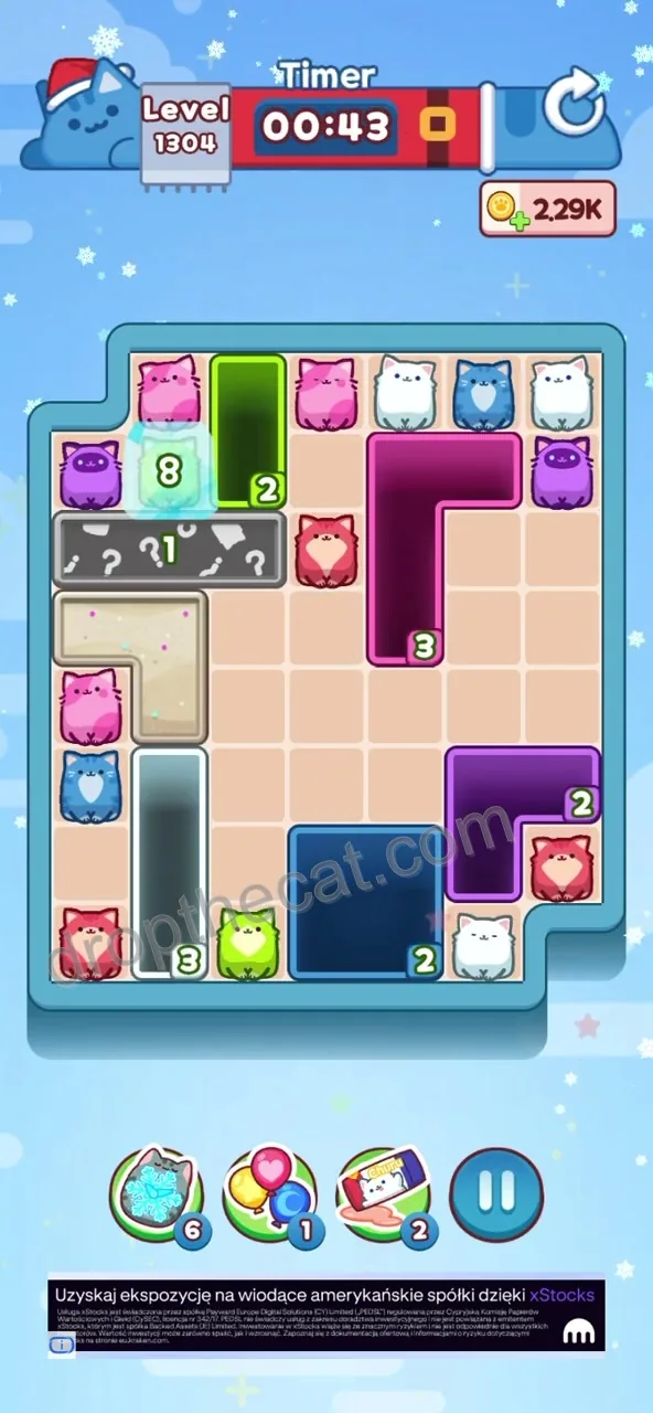 Drop The Cat Level 1304 step 2