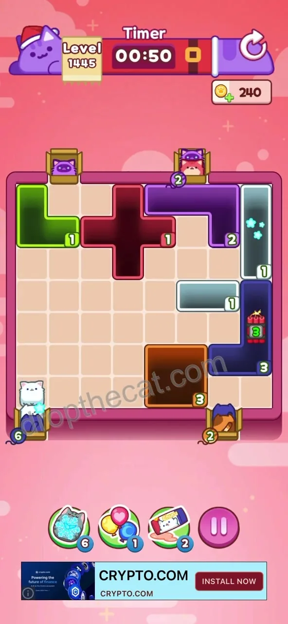 Drop The Cat Level 1445 step 3