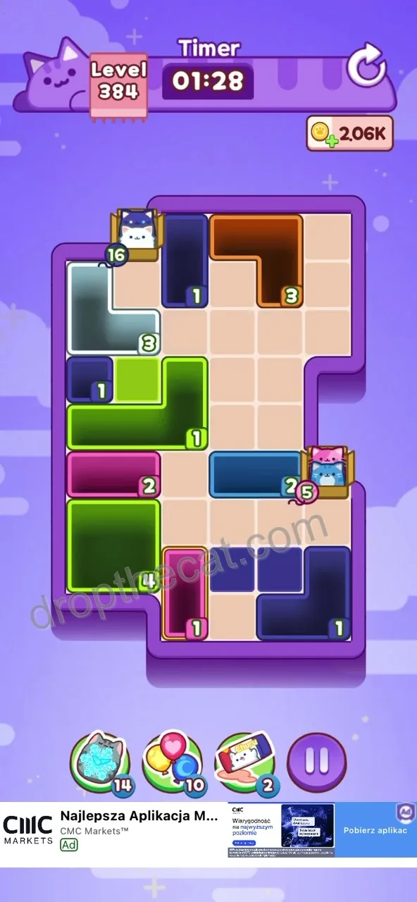 Drop The Cat Level 384 step 2