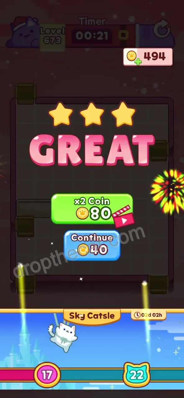 Drop The Cat Level 673 step 3