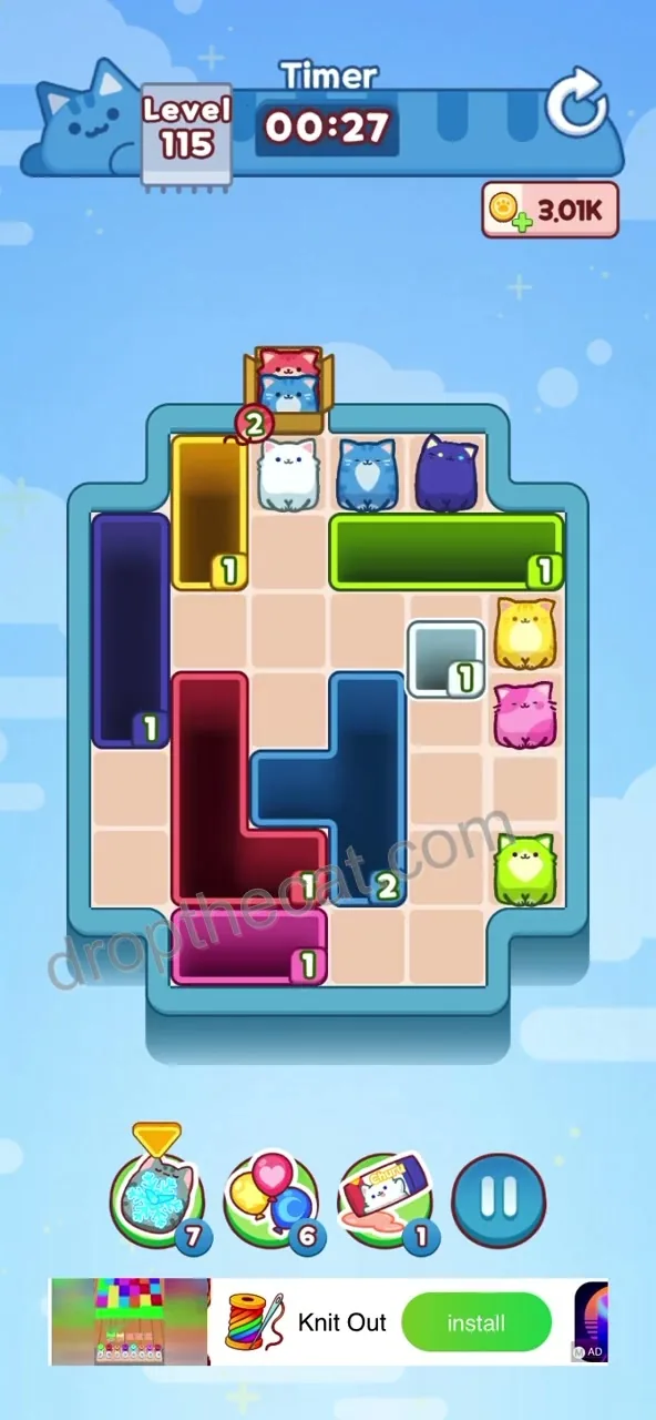 Drop The Cat Level 115 step 3