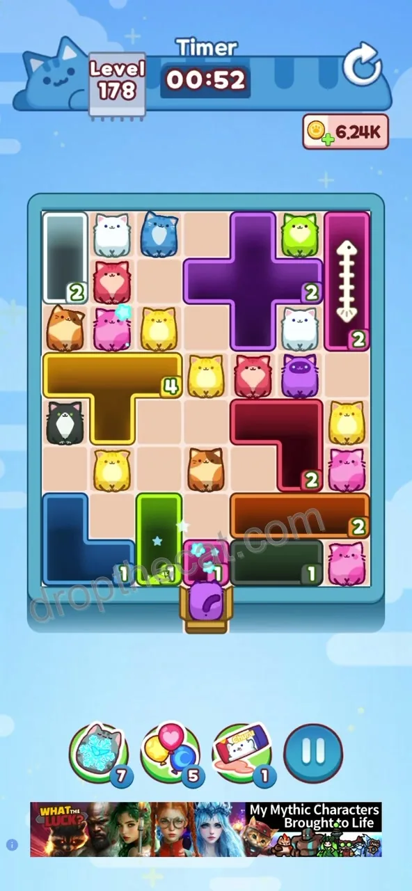Drop The Cat Level 178 step 2