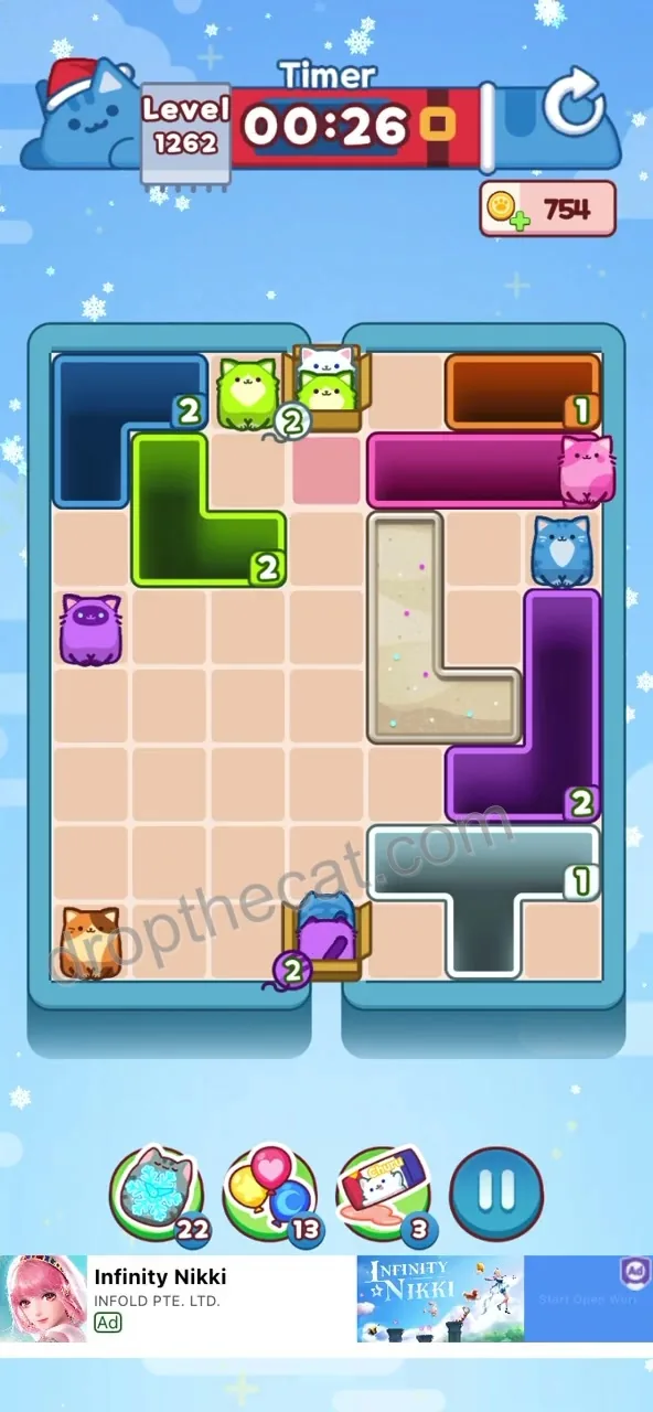 Drop The Cat Level 1262 step 4