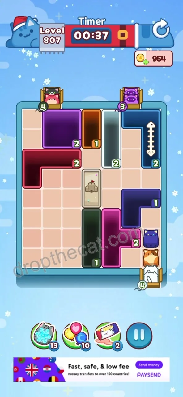 Drop The Cat Level 807 step 3