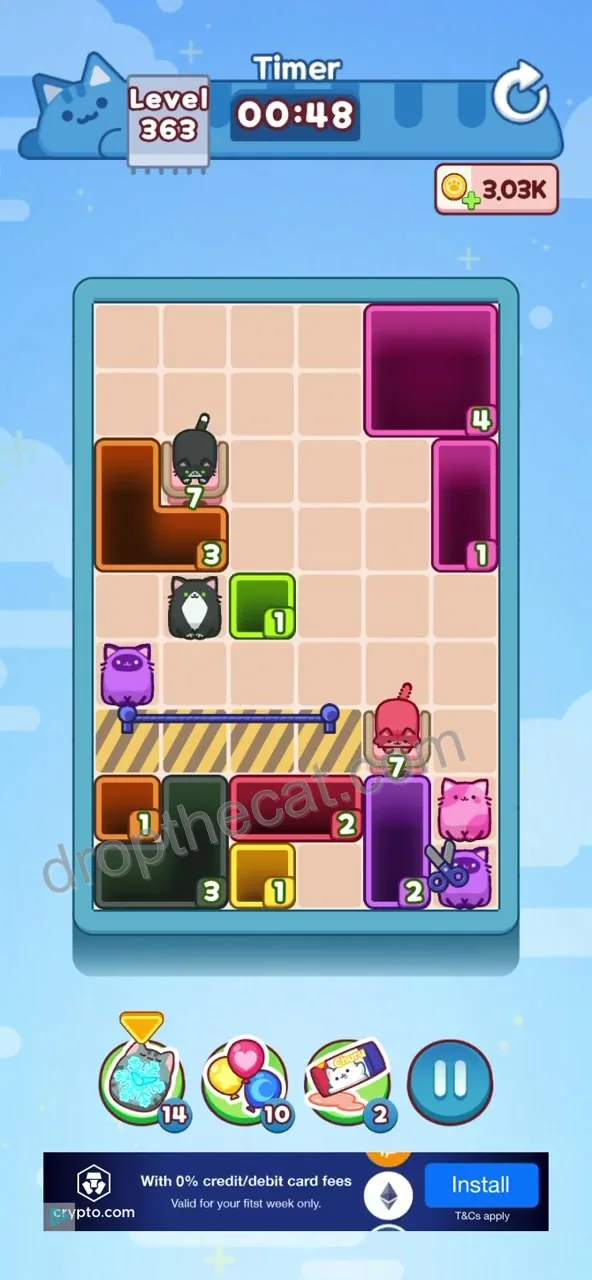 Drop The Cat Level 363 step 2