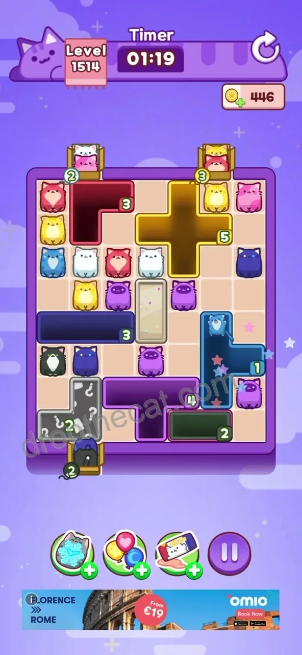 Drop The Cat Level 1514