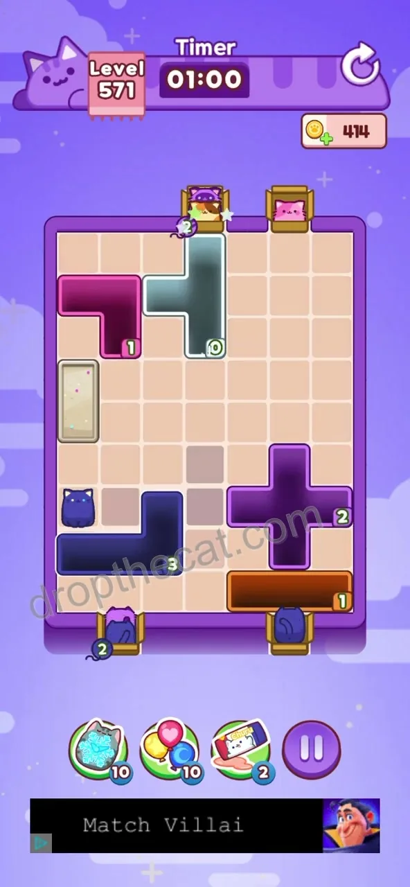 Drop The Cat Level 571 step 2