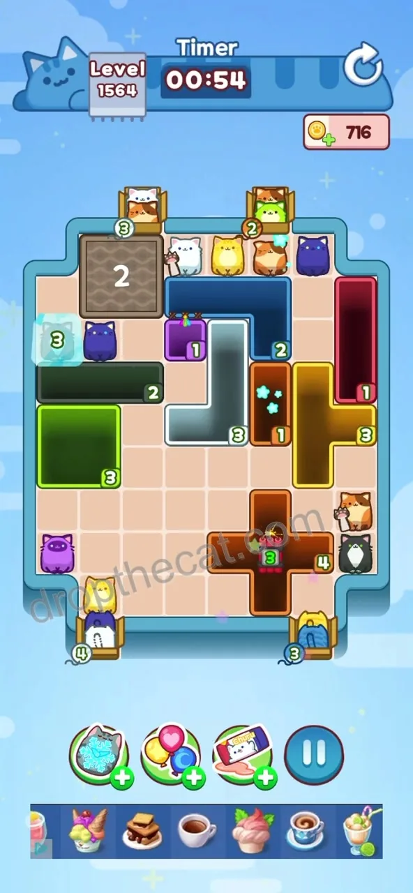 Drop The Cat Level 1564 step 3