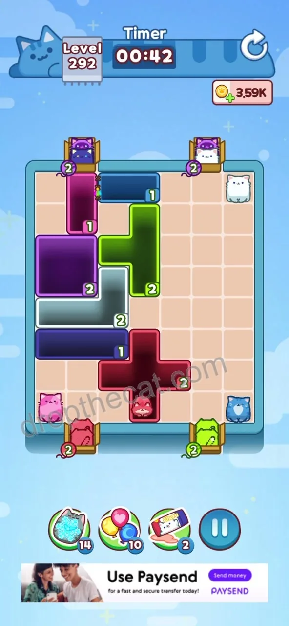 Drop The Cat Level 292 step 3