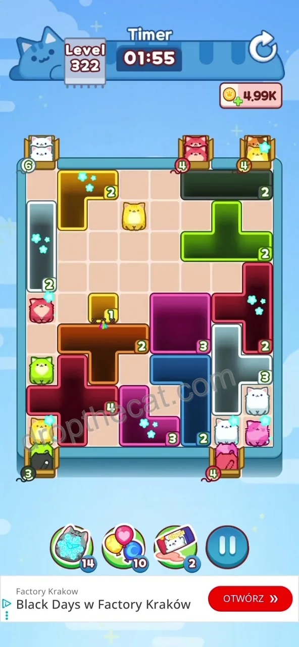 Drop The Cat Level 322 step 2