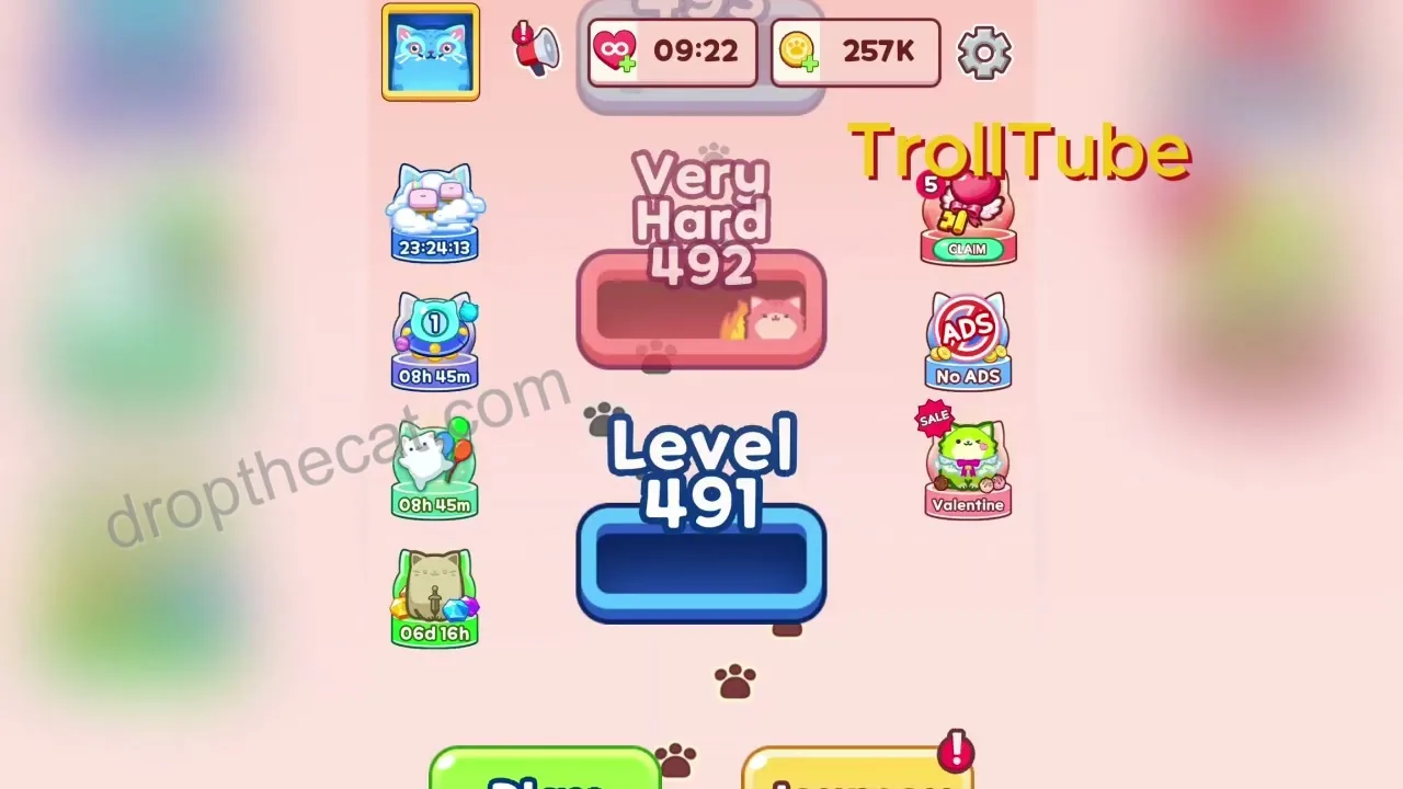 Drop The Cat Level 490 step 3