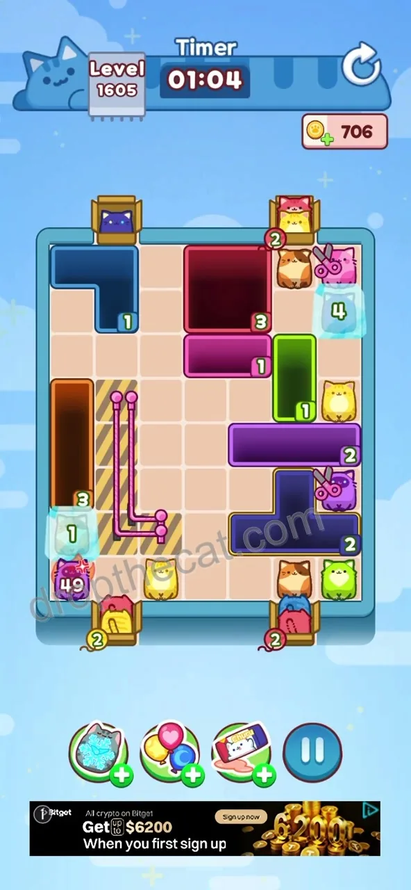 Drop The Cat Level 1605 step 2