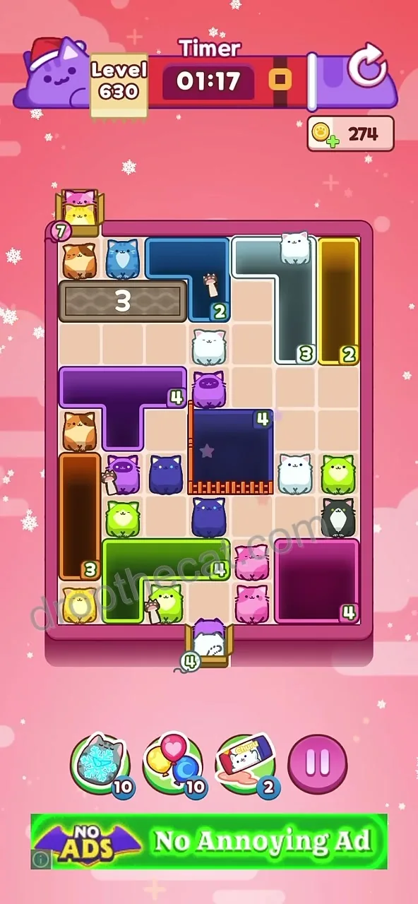 Drop The Cat Level 630 step 1