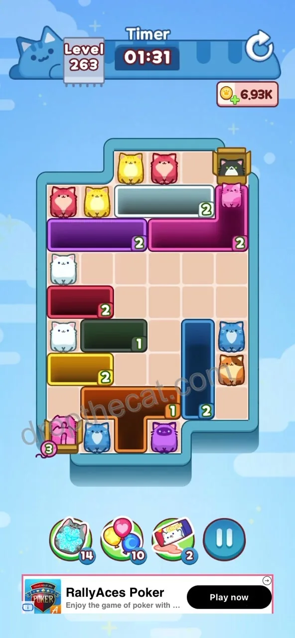 Drop The Cat Level 263 step 2