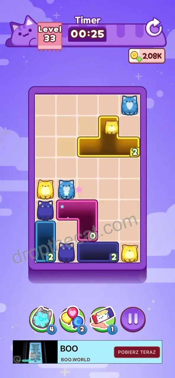 Drop The Cat Level 33 step 4