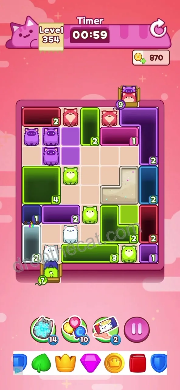 Drop The Cat Level 354 step 1