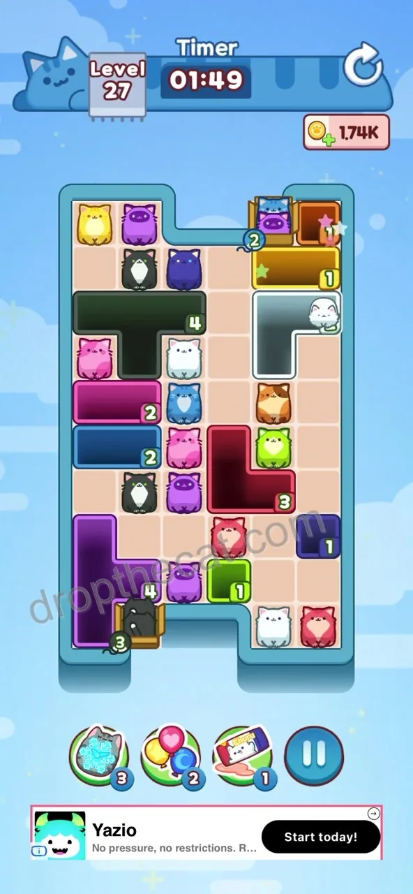 Drop The Cat Level 27
