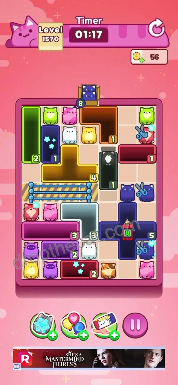 Drop The Cat Level 1570 step 1