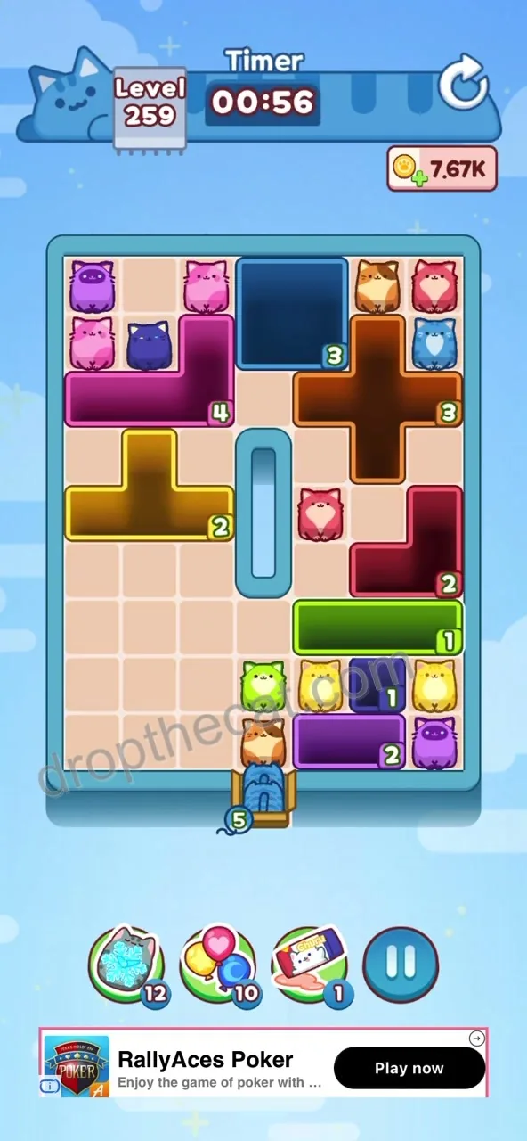 Drop The Cat Level 259 step 2