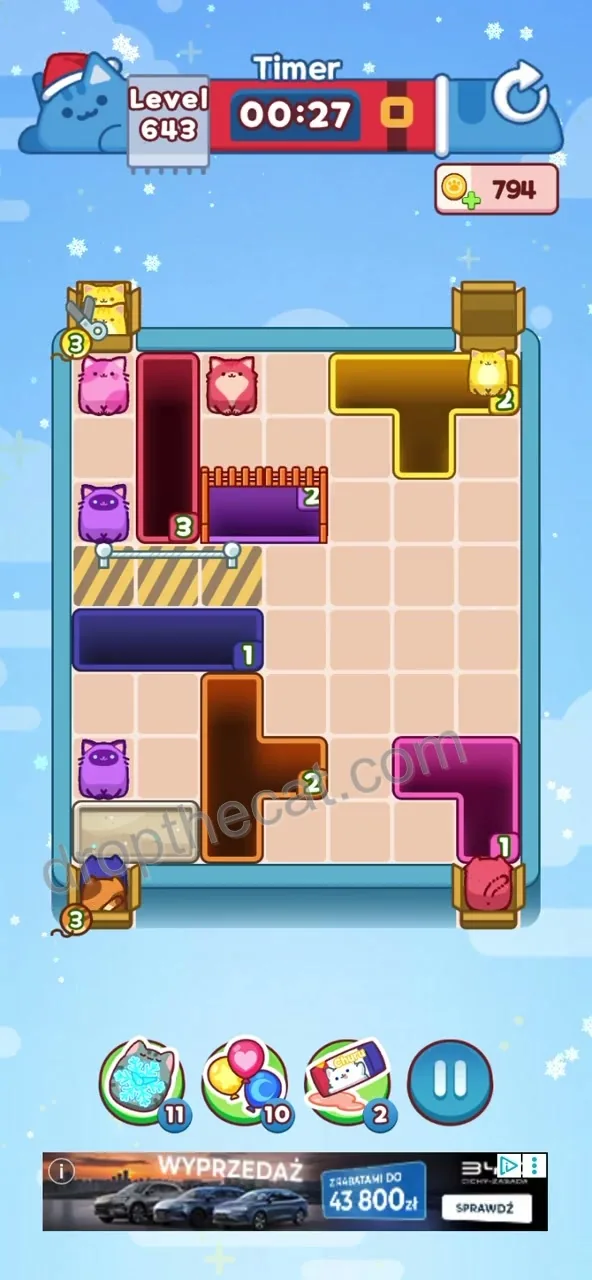 Drop The Cat Level 643 step 3