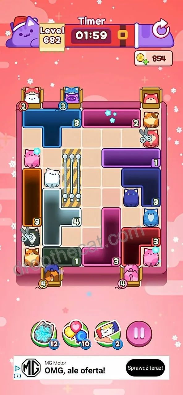 Drop The Cat Level 682 step 1