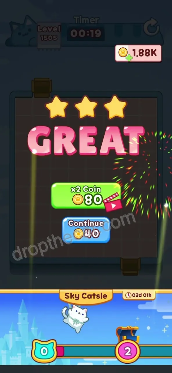 Drop The Cat Level 1505 step 4